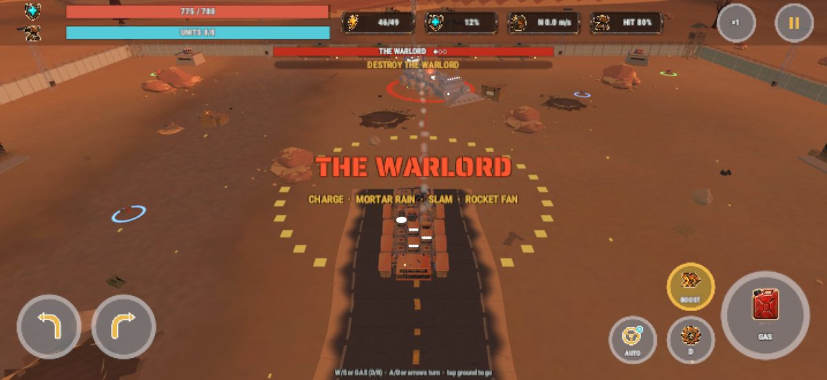 The fortress facing the Warlord boss